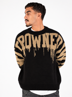 Crowned In Power Sweater Sandstone Beige