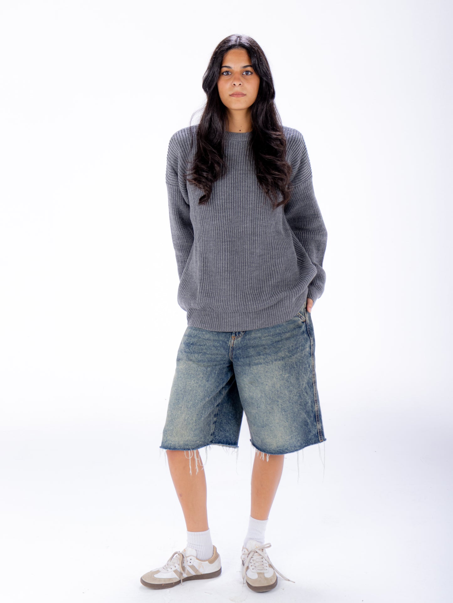 Basic Grey Knit Sweater