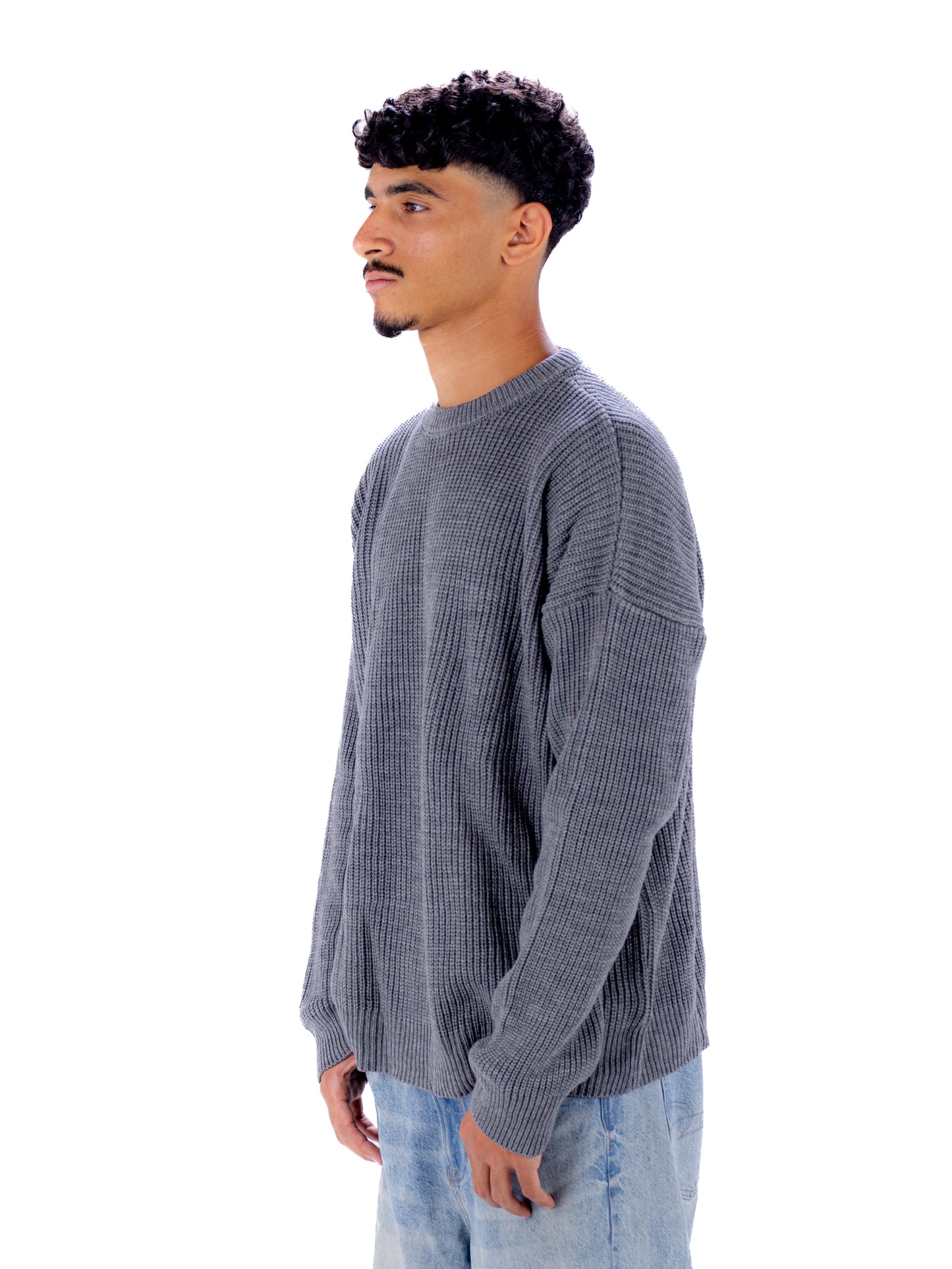 Basic Grey Knit Sweater