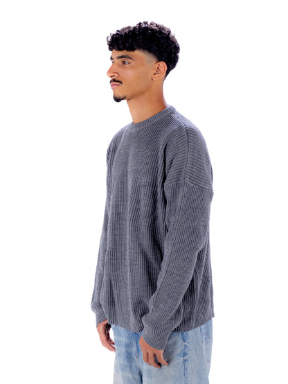 Basic Grey Knit Sweater