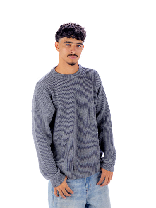 Basic Grey Knit Sweater