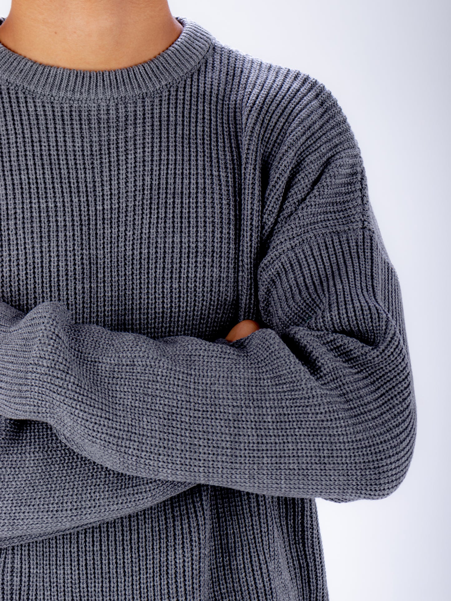 Basic Grey Knit Sweater