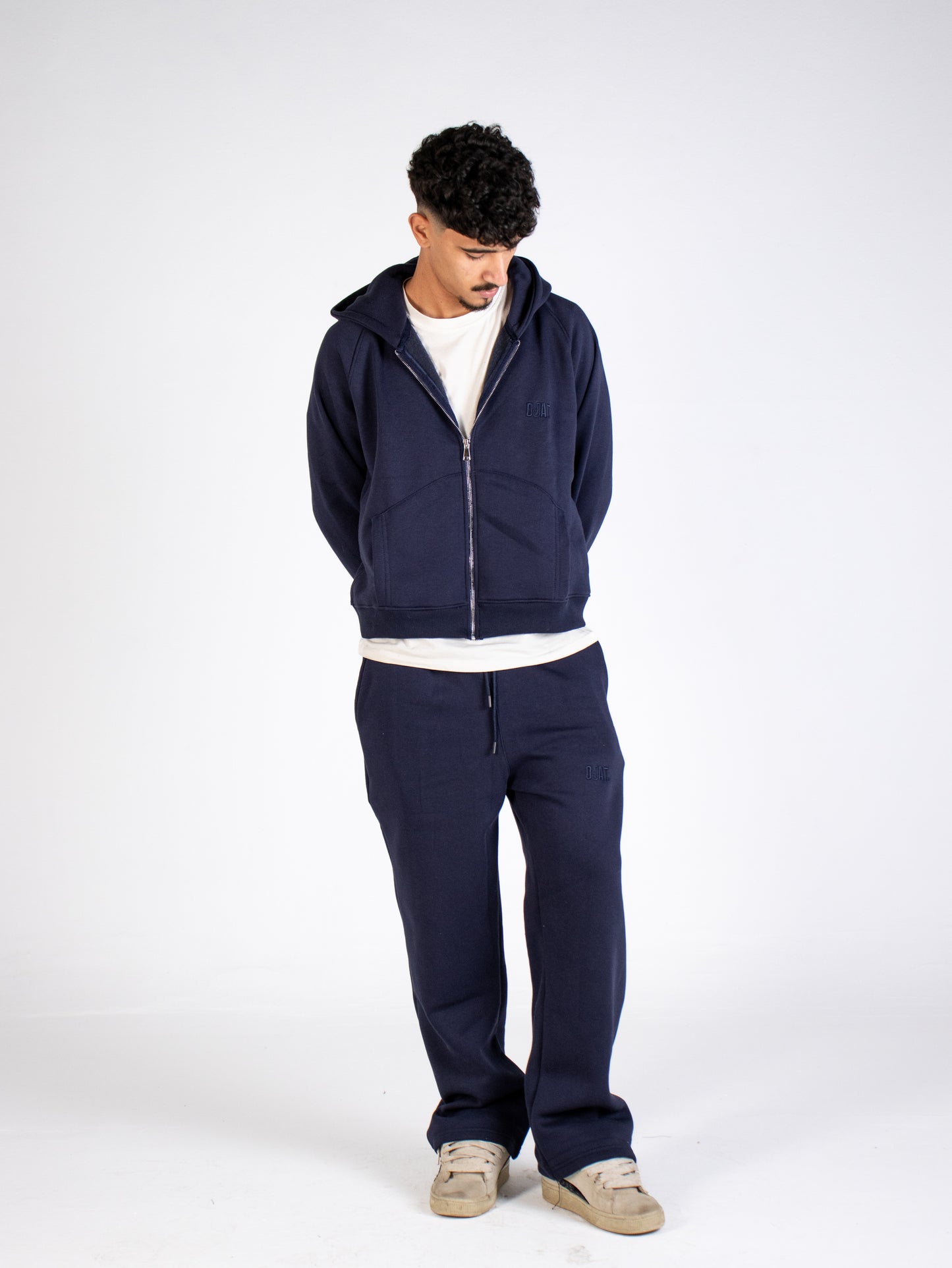 Navy sweats