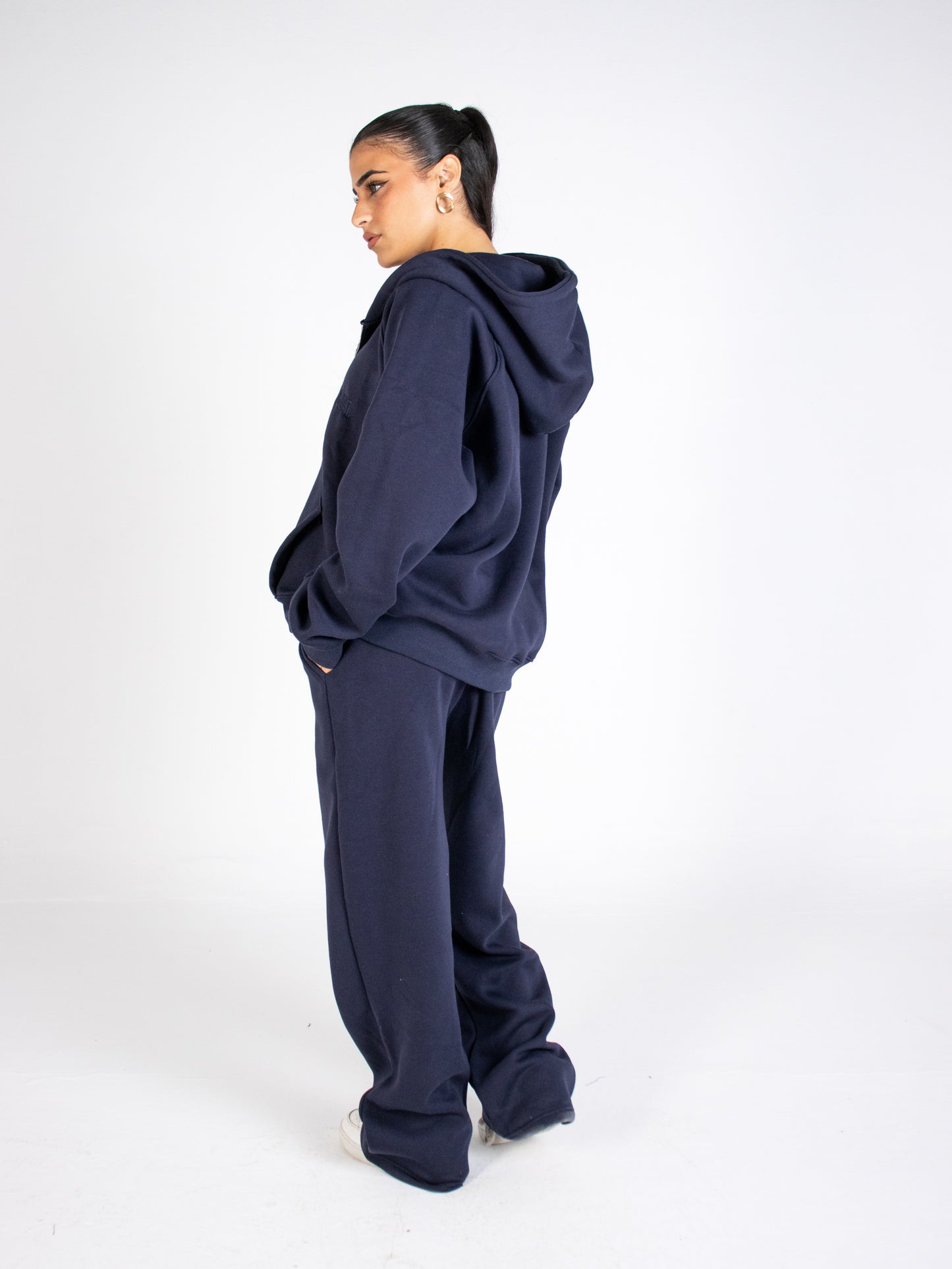 Navy sweats