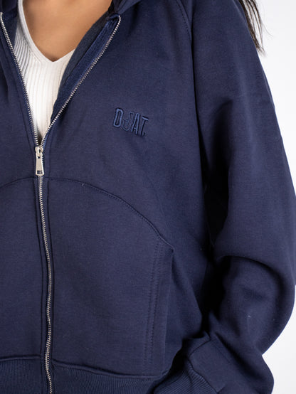 Navy zip up