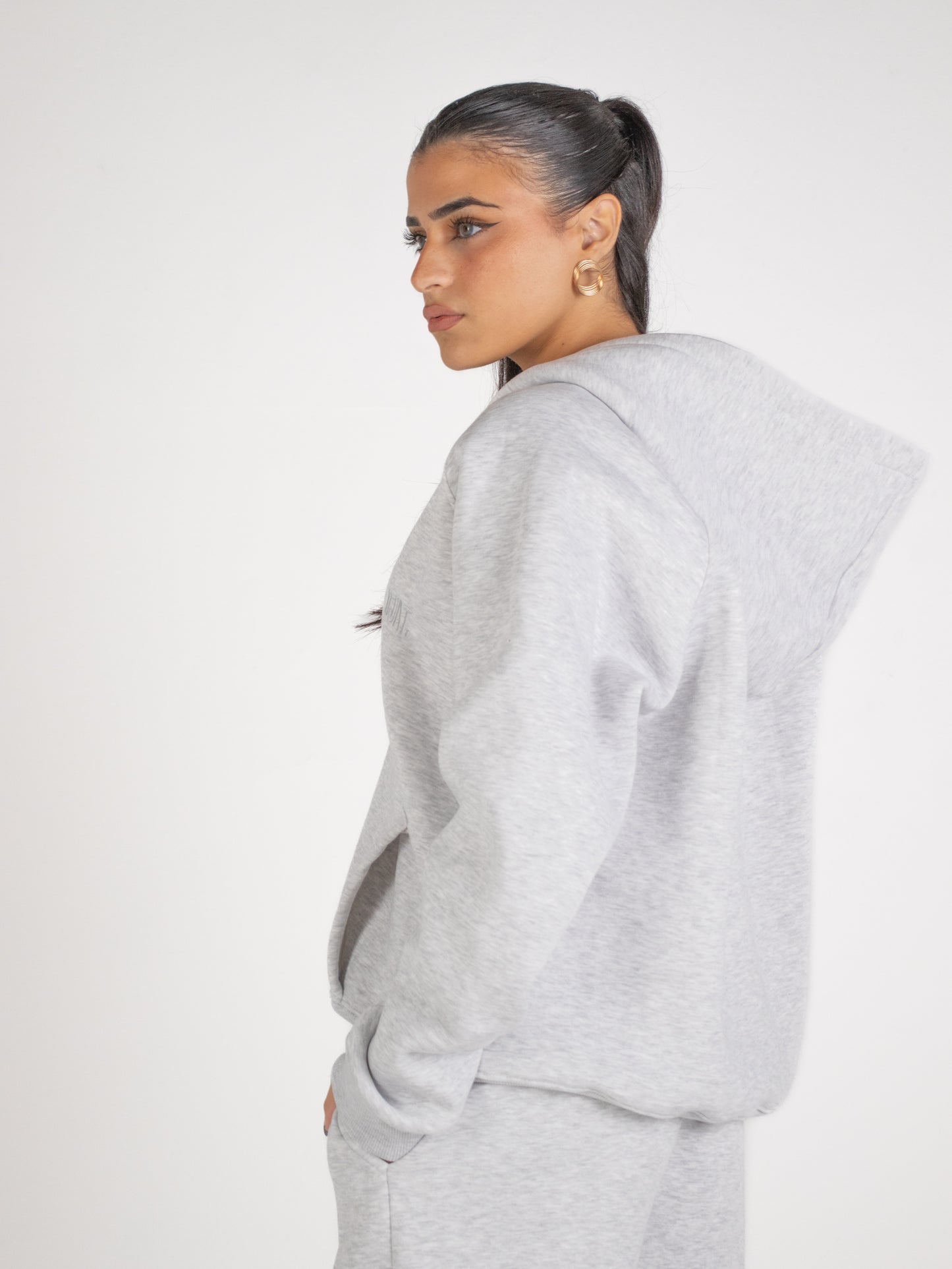 Grey zip up