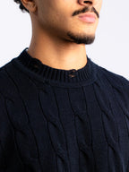Ripped Cable Knit Sweater | Coming Soon