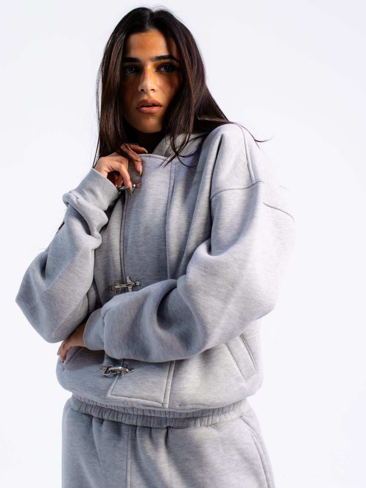 Grey Clasp Jacket