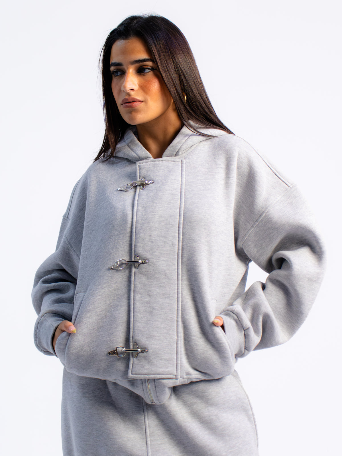 Grey Clasp Jacket