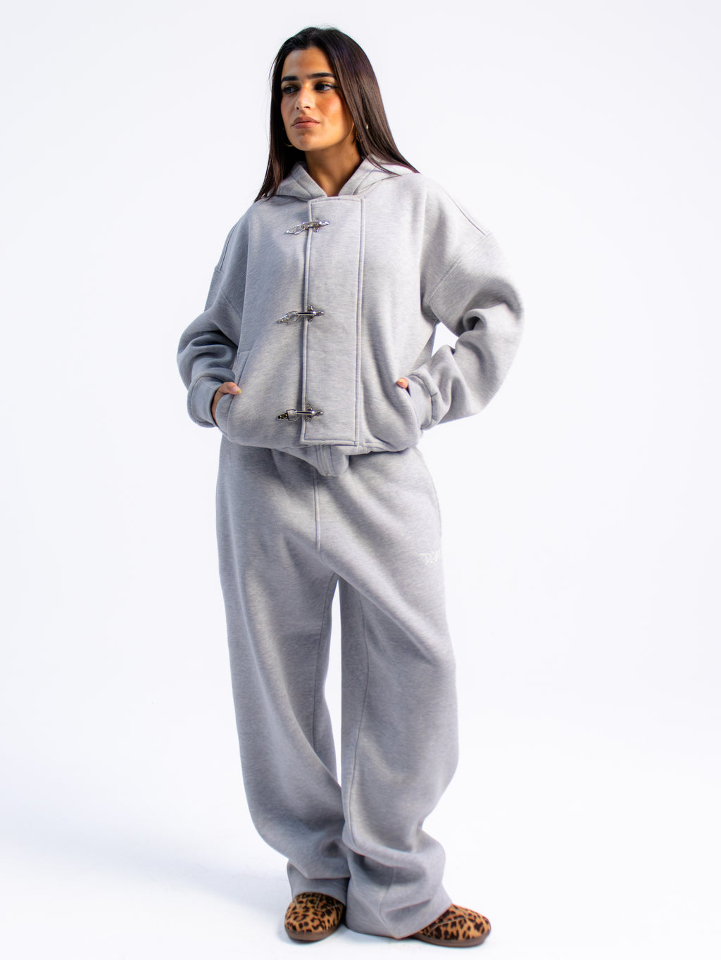 Grey Clasp Jacket