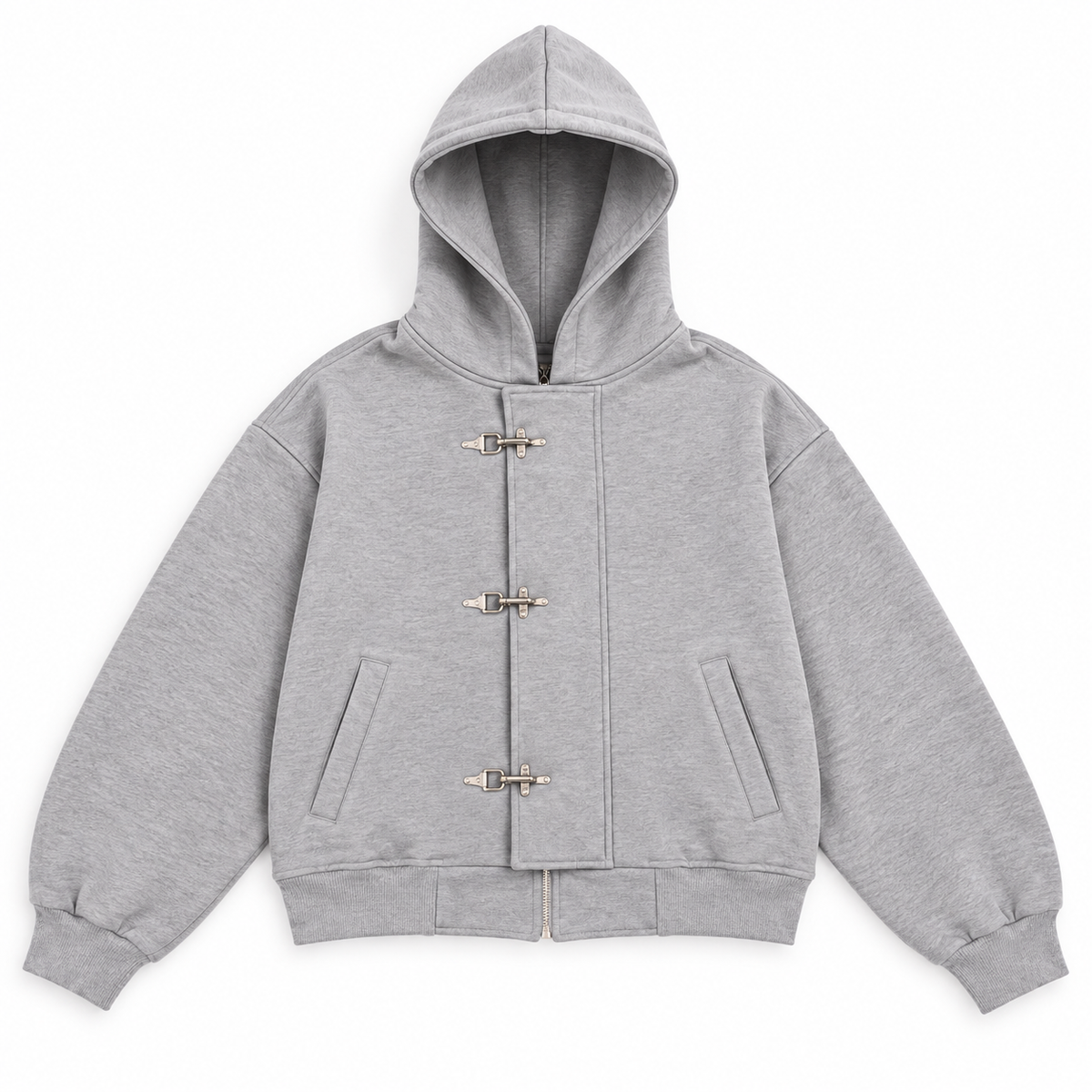 Grey Clasp Jacket